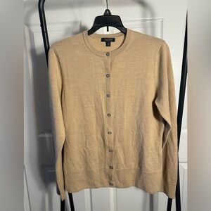 Brooks Brothers Tan Cardigan Sweater